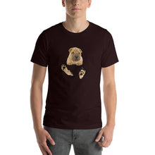 Load image into Gallery viewer, Cute bulldog pocket Unisex T-Shirt
