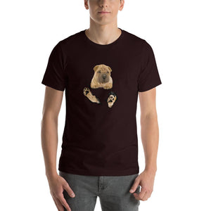 Cute bulldog pocket Unisex T-Shirt